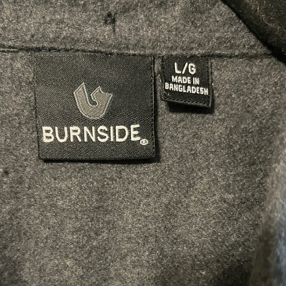 Mens Burnside flannel button up - Picture 2 of 5